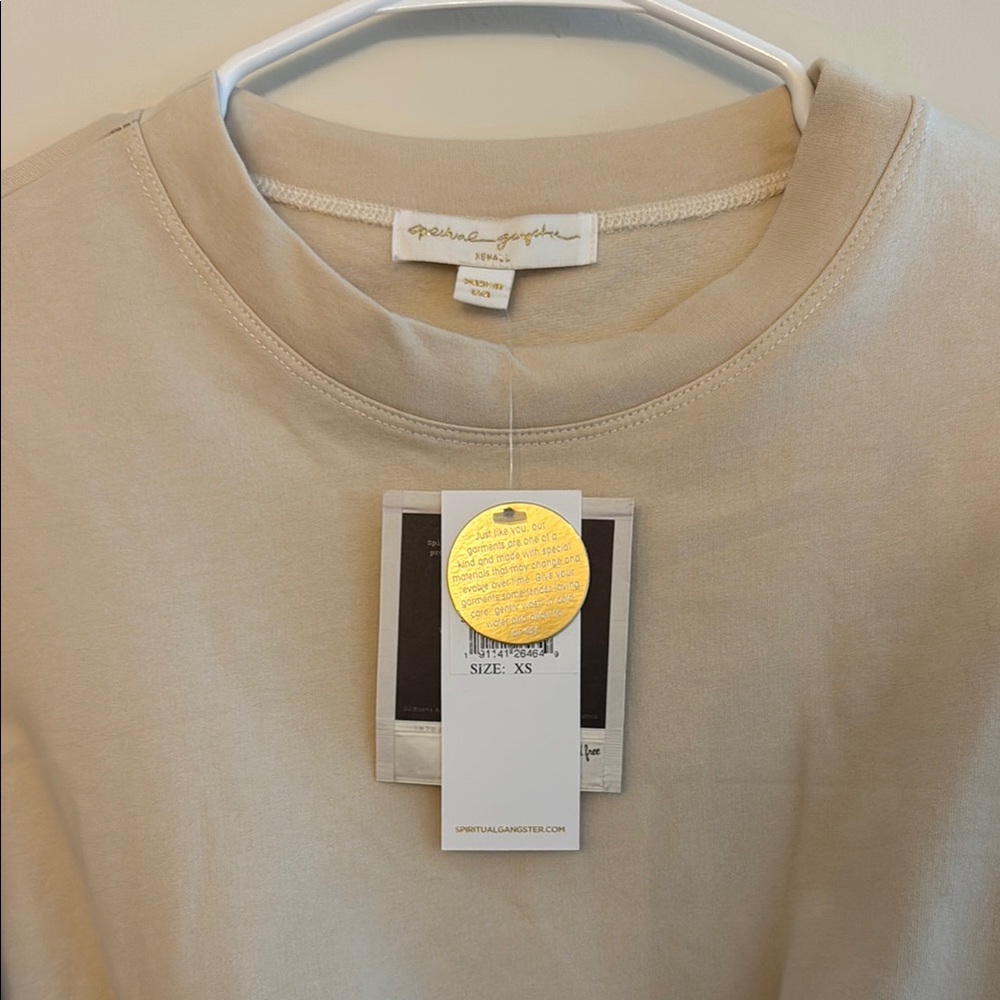 Brand new Spiritual Gangster Beige Fitted Sweatshirt - Picture 2 of 4